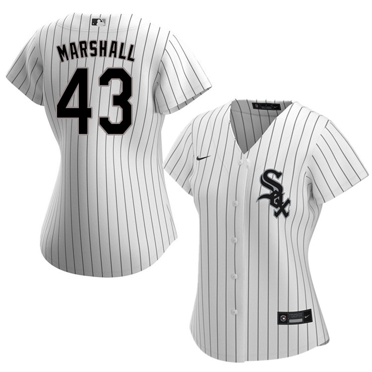 Nike Women #43 Evan Marshall Chicago White Sox Baseball Jerseys Sale-White